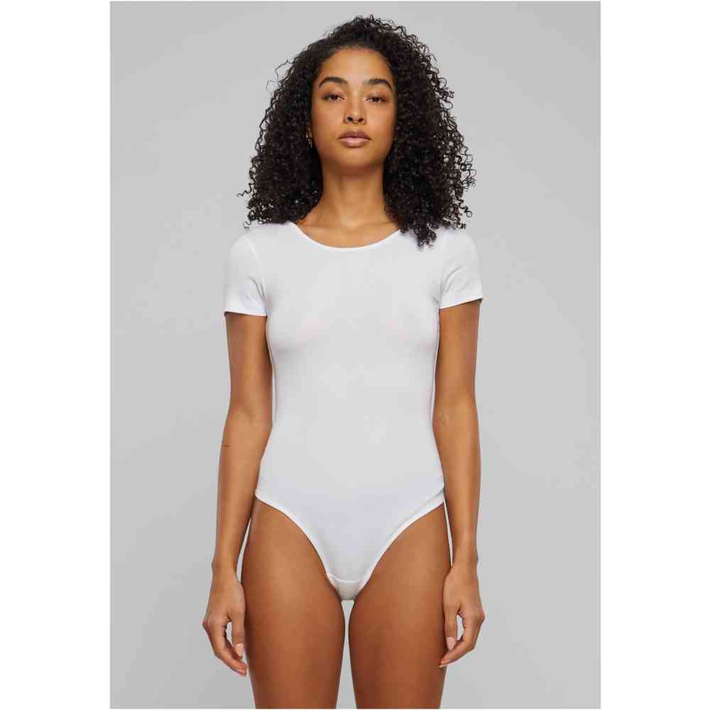 Urban Classics - Organic Stretch Jersey Bodysuit - White